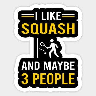 3 People Squash Sticker